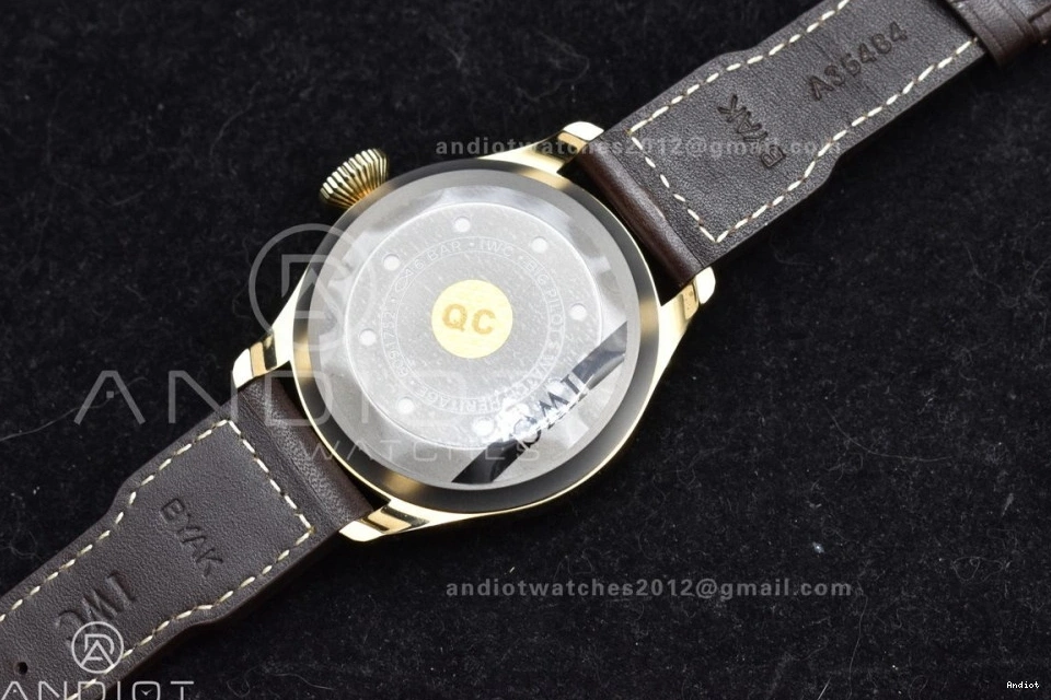 Black Brown A52000 Dial Pilot Edition on IW501005 Leather Big ZF 1:1 Best Bronze Strap Real 0206